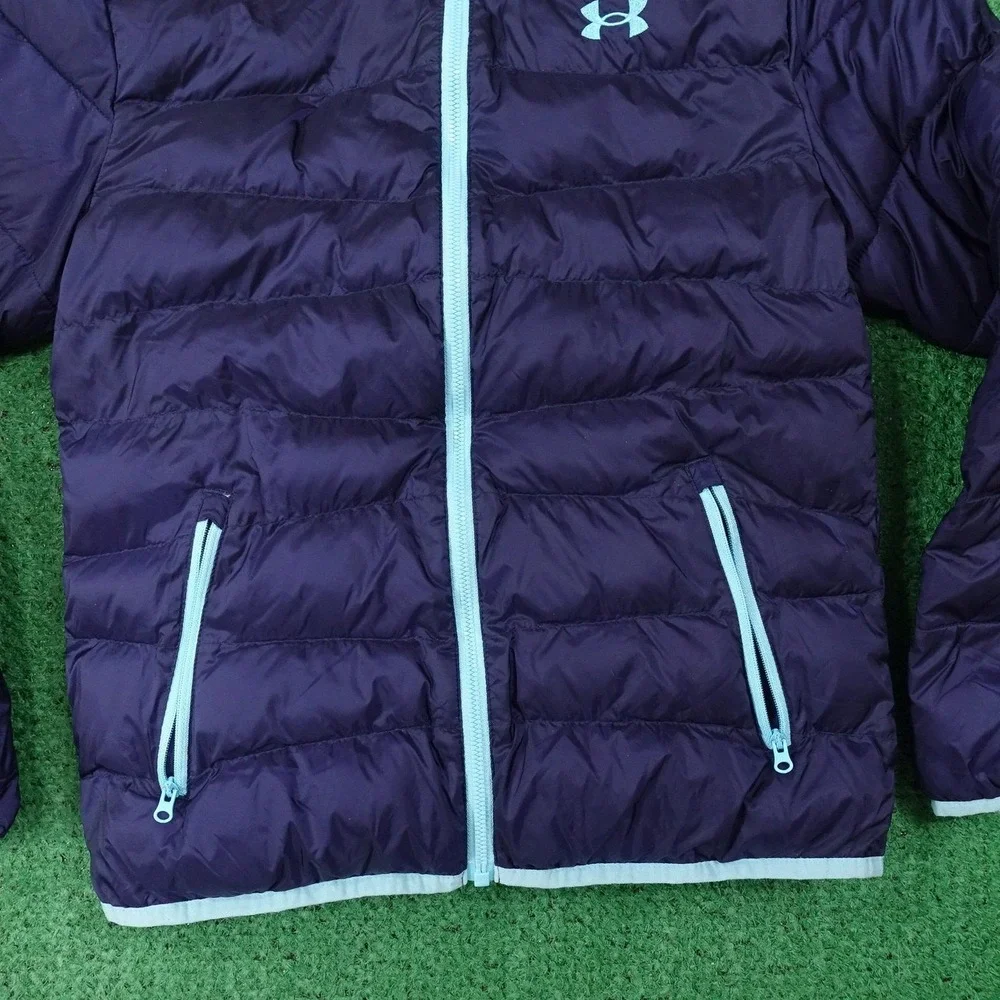 Under Armour Puffer Jacket L Hooded Full Zip Insulated Winter